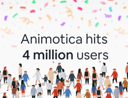 4 millions users Animotica