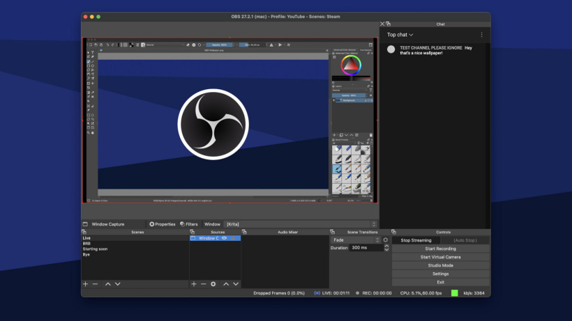 OBS Studio is one of the best screen recorders for Mac