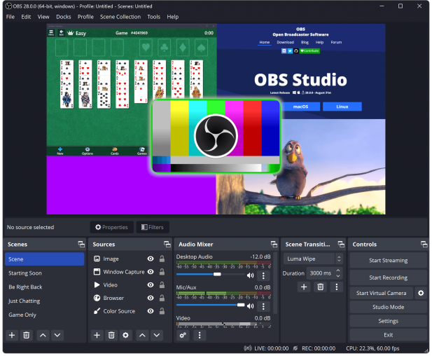 OBS Studio is one of the best free screen recorders in 2024