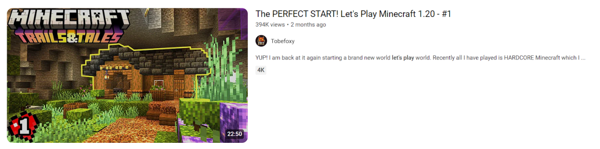 Let's play series is an example of 50 trendy youtube video ideas