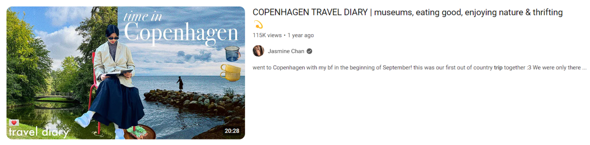 Travel diary is an example of 50 trendy youtube video ideas